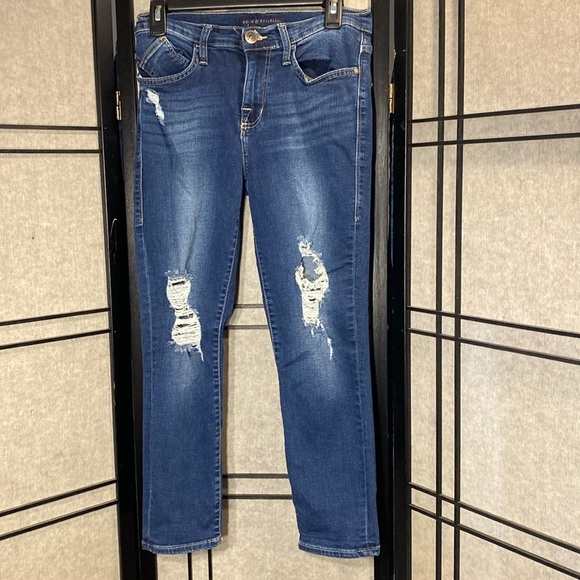 Rock & Republic Kashmiere crop jeans size 8 distressed and stretch! - Picture 1 of 10